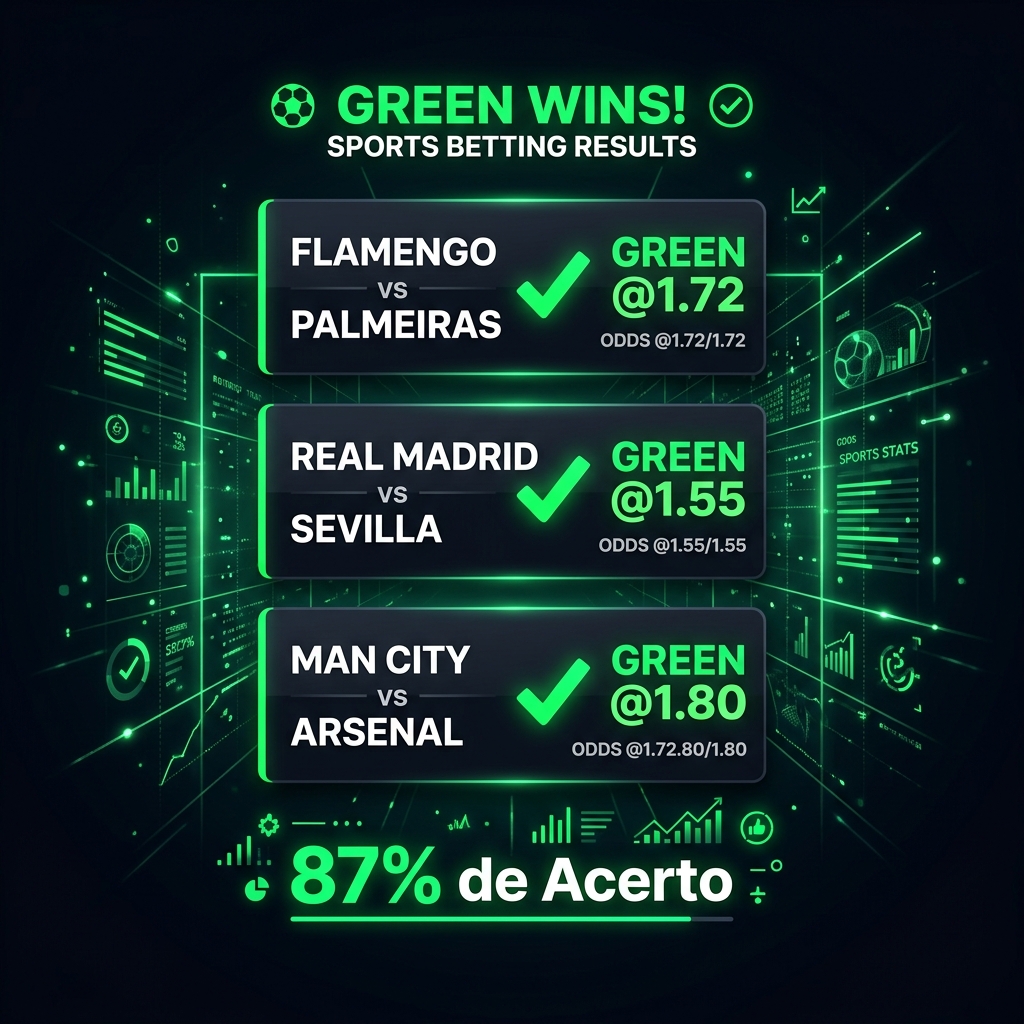 Resultados dos sinais - 87% de acerto
